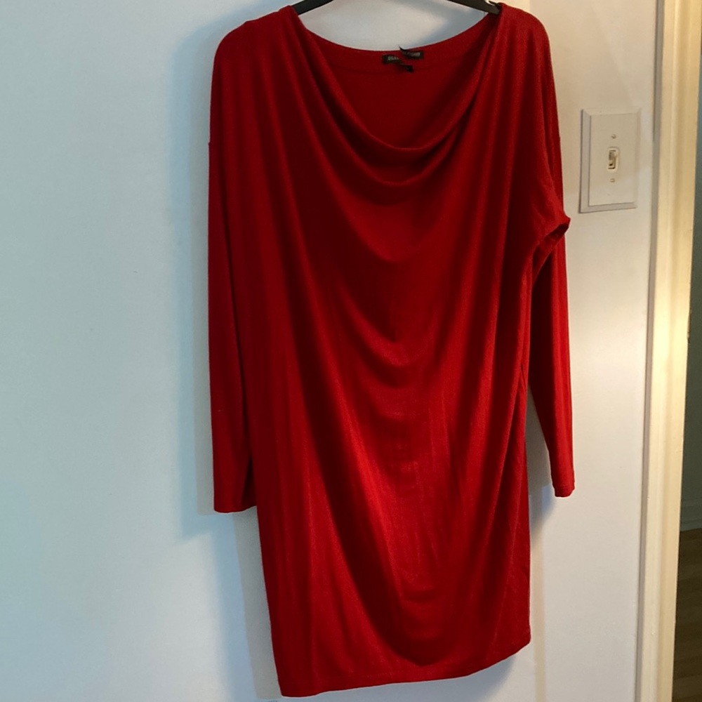 Eileen Fisher cowl neck dress